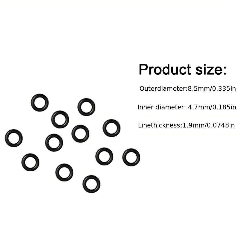 50pcs/lot High Pressure Water Gun Cleaning Outlet O-ring Rubber Ring Black Car Wash Machine Accessories Car Beauty Water Gun Acc image 6