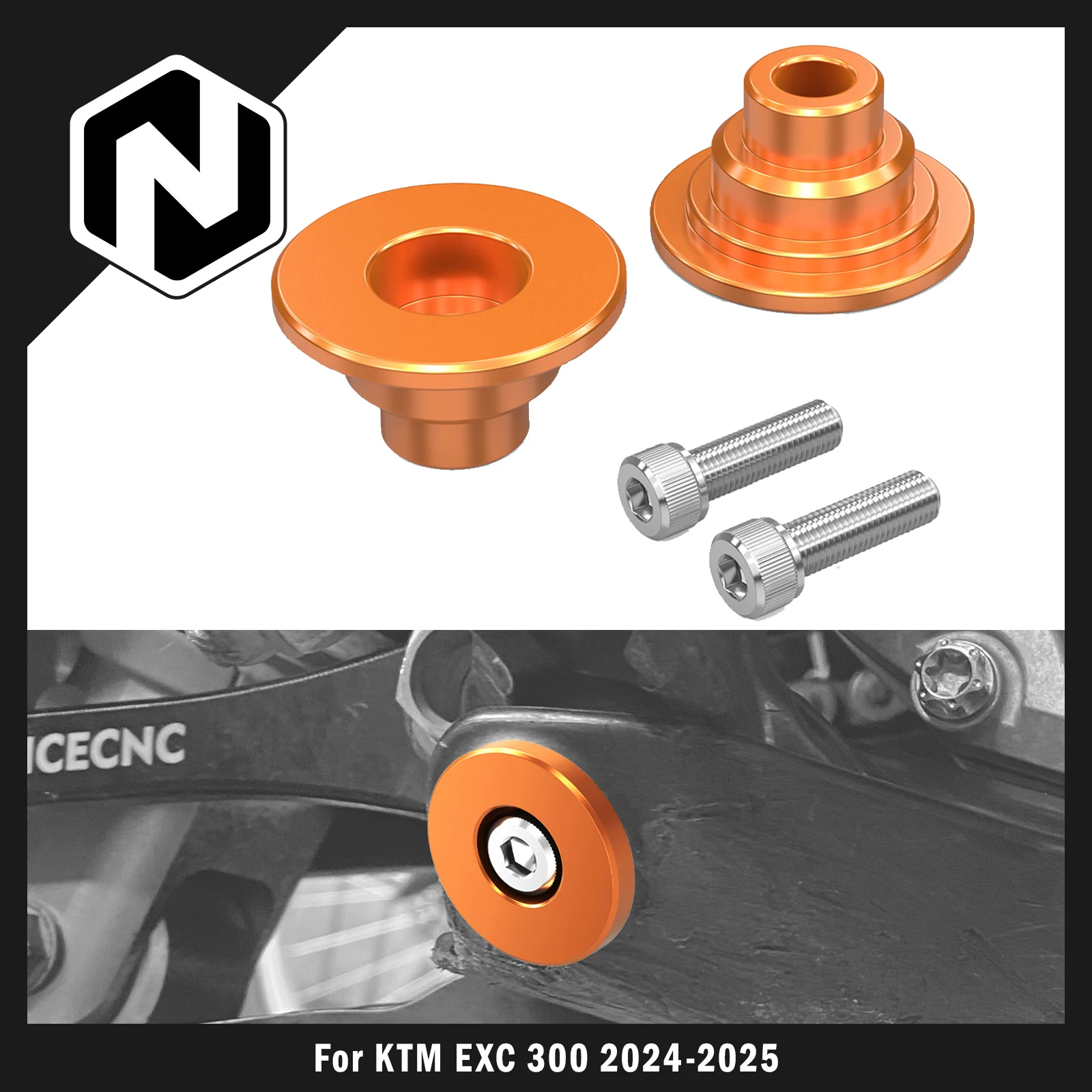 

NICECNC For KTM EXC 300 2024-2025 EXCF 350 SX 125 SXF 450 XC XCF XCW XCFW Skid Plate Bushings Spacers SX SX-F XC XC-F 2023