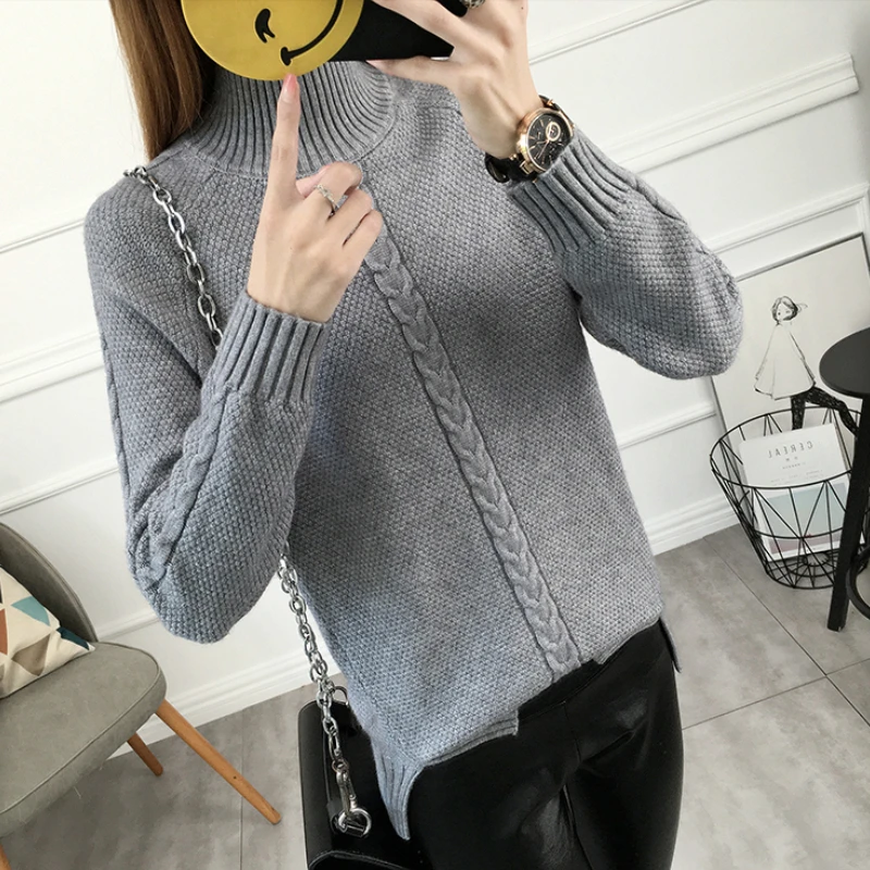 

Ladies Fashion Pullover Sweater Women Clothing Girls Autumn Casual Knitwear Female Woman Sweaters Broken Code Clearance Y99