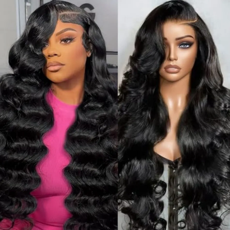 13X4 13X6 Hd Lace Frontal Wig 250 Density Body Wave Human Hair Wigs 100% Human Hair For Women Pre Plucked Brazilian Wigs 40 Inch