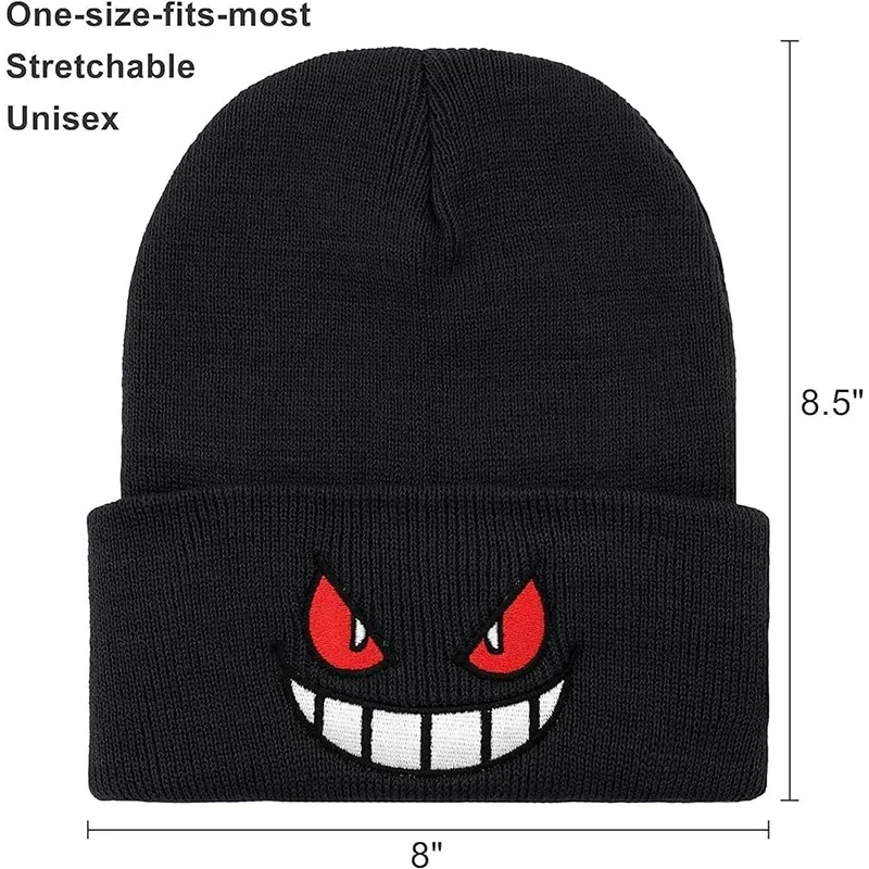 Anime Cap Unisex Daily Hat Adult Kids Cartoon Embroidered Knitted Hat Halloween Cosplay Prop Christmas Gift