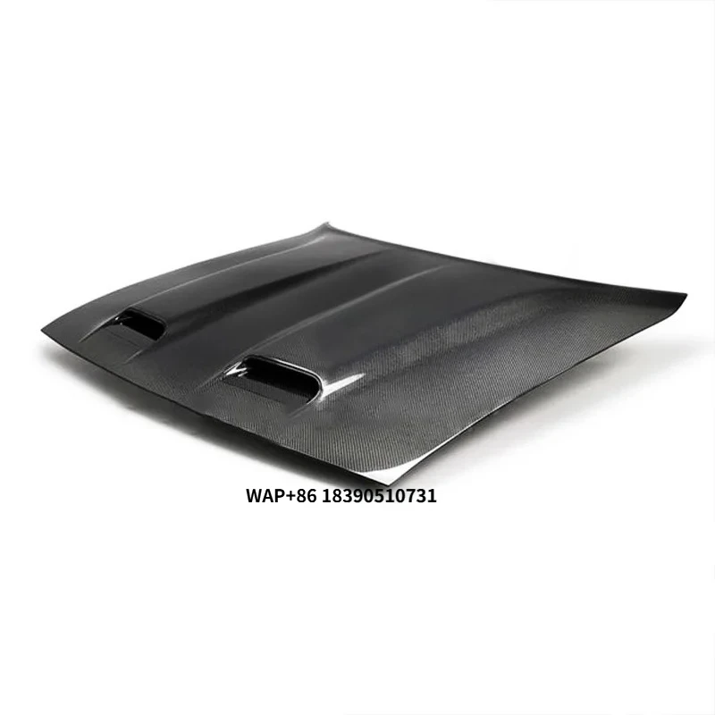 

Two-Vent Carbon Fiber Front Engine Hood Bonnet for 2015-2020 for Dodge Challenger New Condition