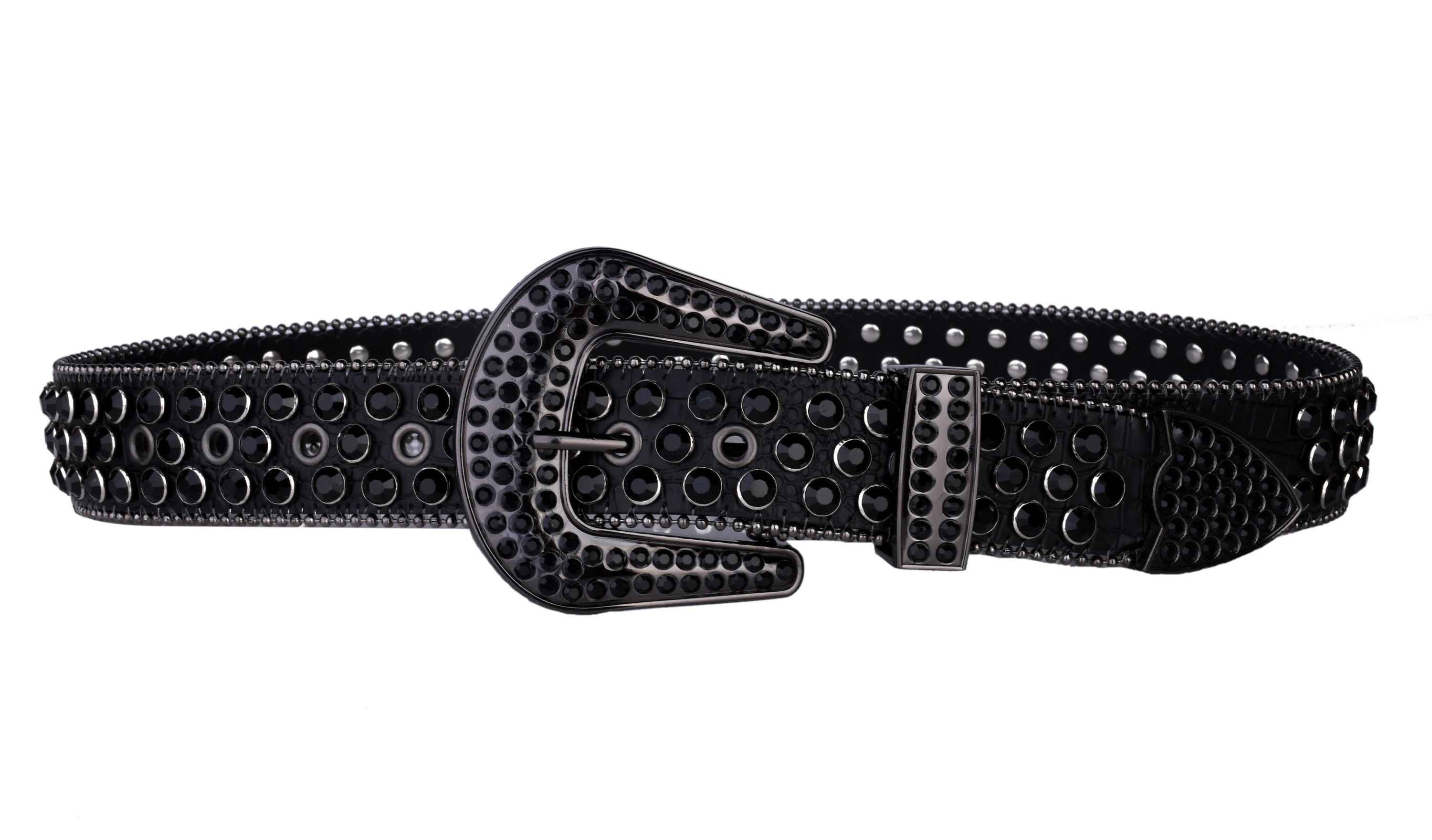 Studded Rhinestone Belts Women Fashion Belt Shiny Pu Leather Belt, Wedding Party Belt Couple Valentines Gifts For Girlfriends