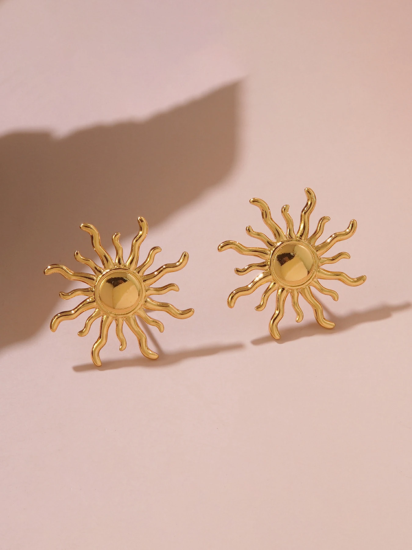 أقراط نسائية غير متماثلة من الفولاذ المقاوم للصدأ، تصميم قديم عتيق، إكسسوار مجوهرات لجميع المواسم، ديكور أذن على الطراز العادي #4