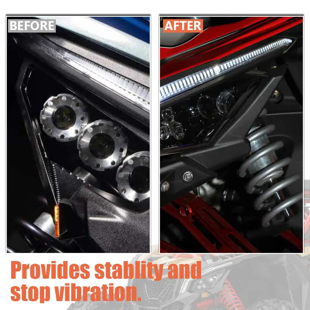 Utv l & r frente farol capa pálpebra guarnição abs para can-am can am maverick x3 max turbo r xds 2017-24 705010628 705010629