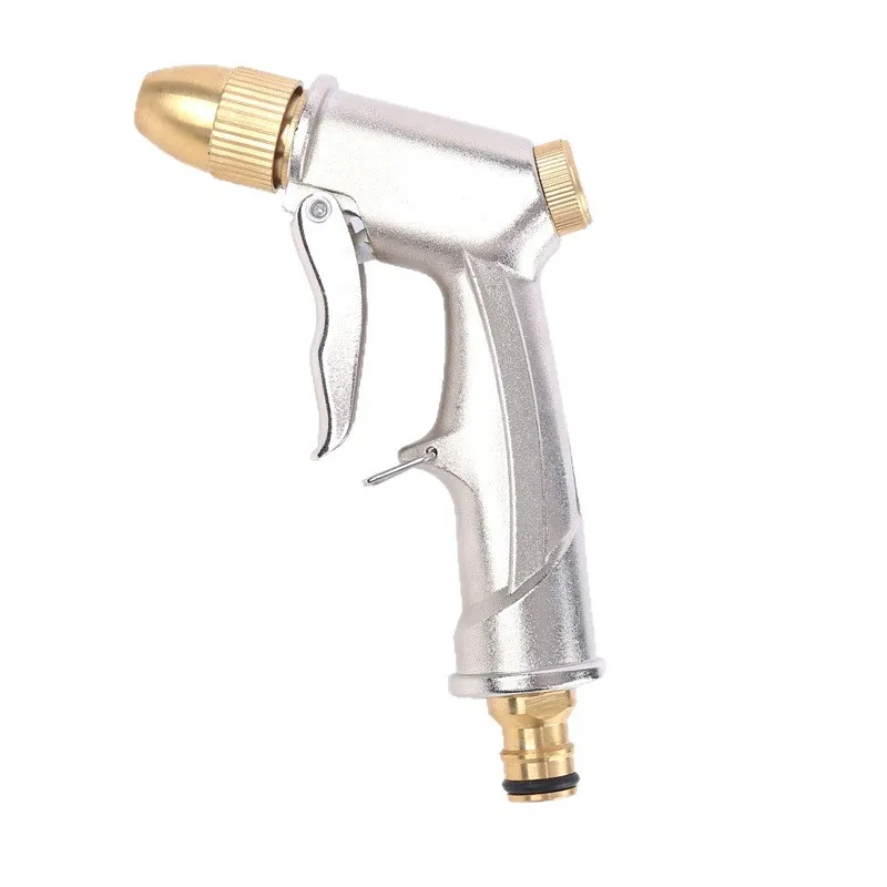High Pressure Water Spray Gun Metal Brass Nozzle Garden Hose Pipe Lawn Car Wash Sprayer Sprinkler Car Wash Tool Water Guns view 5
