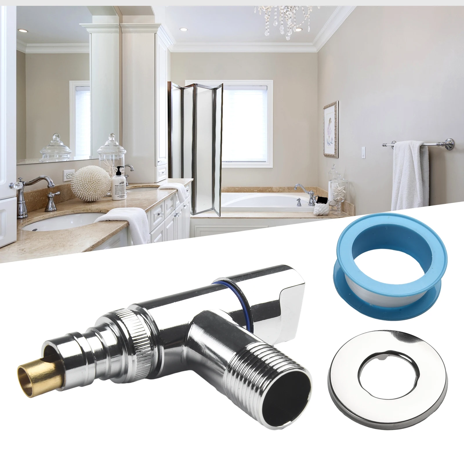 Stainless Steel Washing Machine Faucets Single Cold Wall Mounted G1/2 Bibcock Outdoor Garden Mop Pool Tap Angle Valve