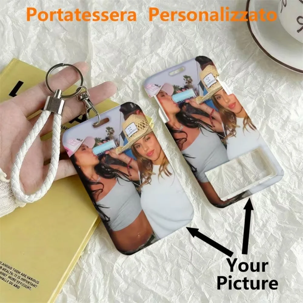 Large Scale Procurement Custom Photo Card Holder Protective Case With Wristband And Keychain For Student ID Work ID And Bus Card