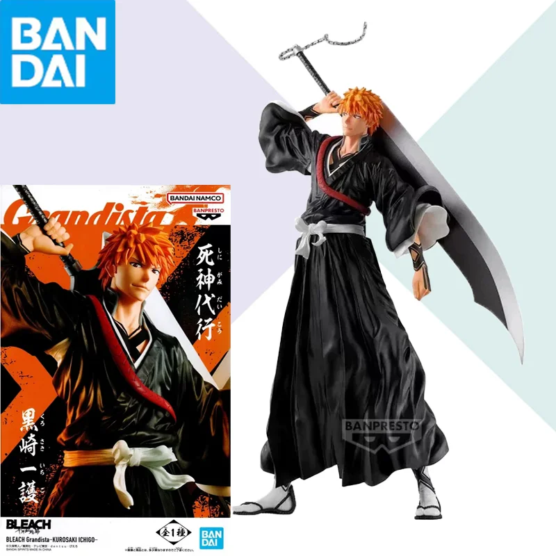

BANDAI Genuine Banpresto BLEACH Anime Ichigo Kurosaki Grandista PVC Action Figures Collection Model Toy Ornament Gifts