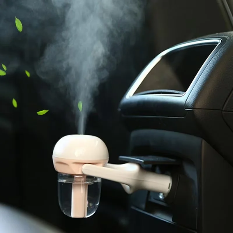Portable Car Humidifier Essential Oil Aromatherapy Diffuser Mist Sprayer Car Air Freshener Auto Interior Decor Ornament