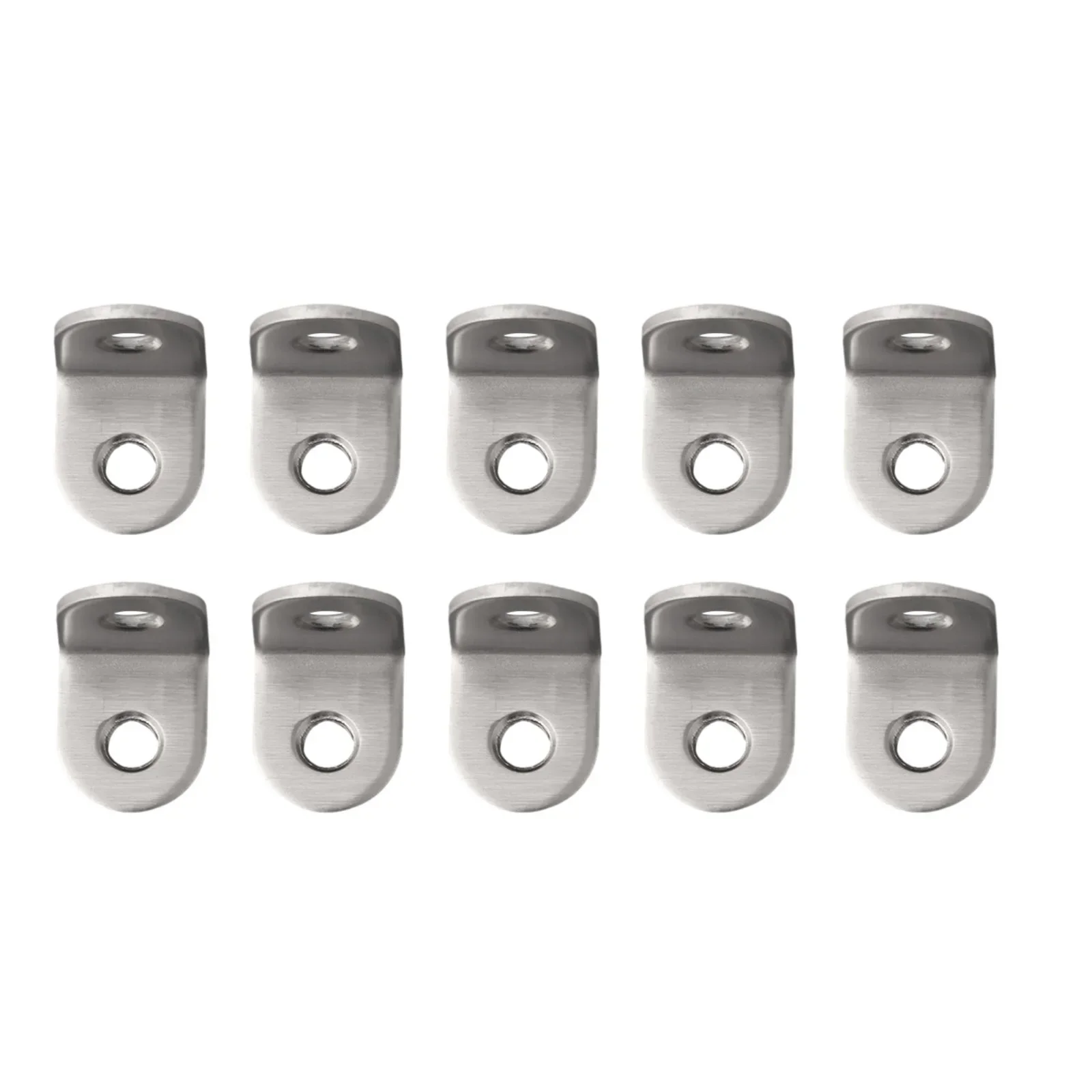 Right Angle Corner Brackets Rust-resistant Silver 10pcs Furniture Joint L Shape Shelf Stainless Steel 90 Degree New