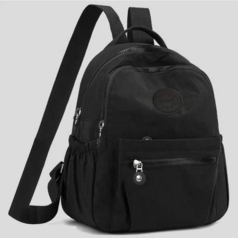 Doppelschultertasche, modisches Oxford-Gewebe, Herren- und Damentasche, Nylonstoff, lässiger Einkaufsrucksack – Detail 4