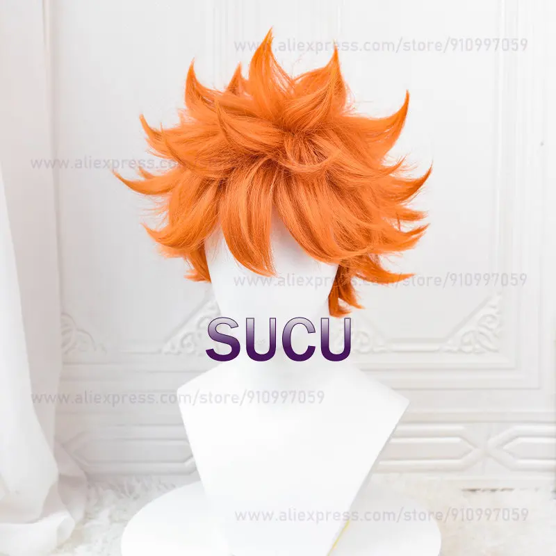 Anime Shoyo Hinata peruka do Cosplay liceal klub siatkówki włosy odporne na ciepło włosy syntetyczne Halloween COS peruki