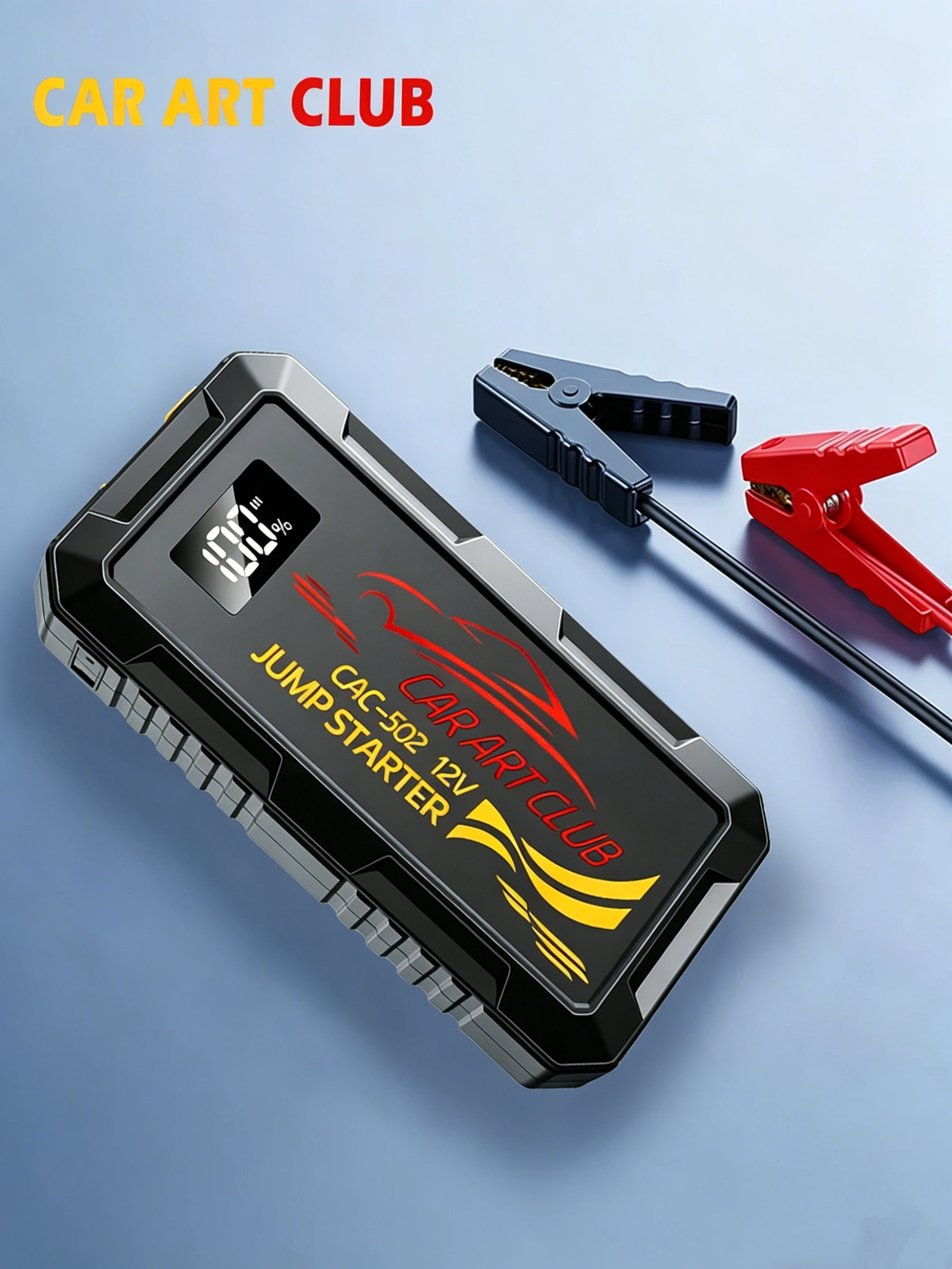 Portable Jump Starter & Power Bank - Jump Start Dead Battery in Seconds, Charge Phone, Compact for Car, Motorcycle