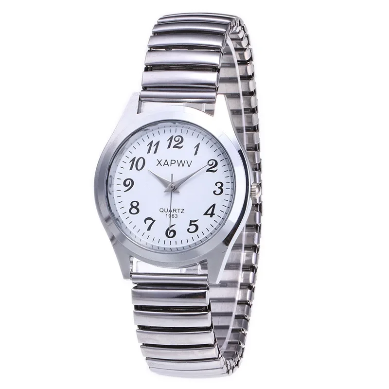 Fashion Wrist Watches Men Women Quartz Flexible Elastic Band Simple Casual Dress Couple Watch