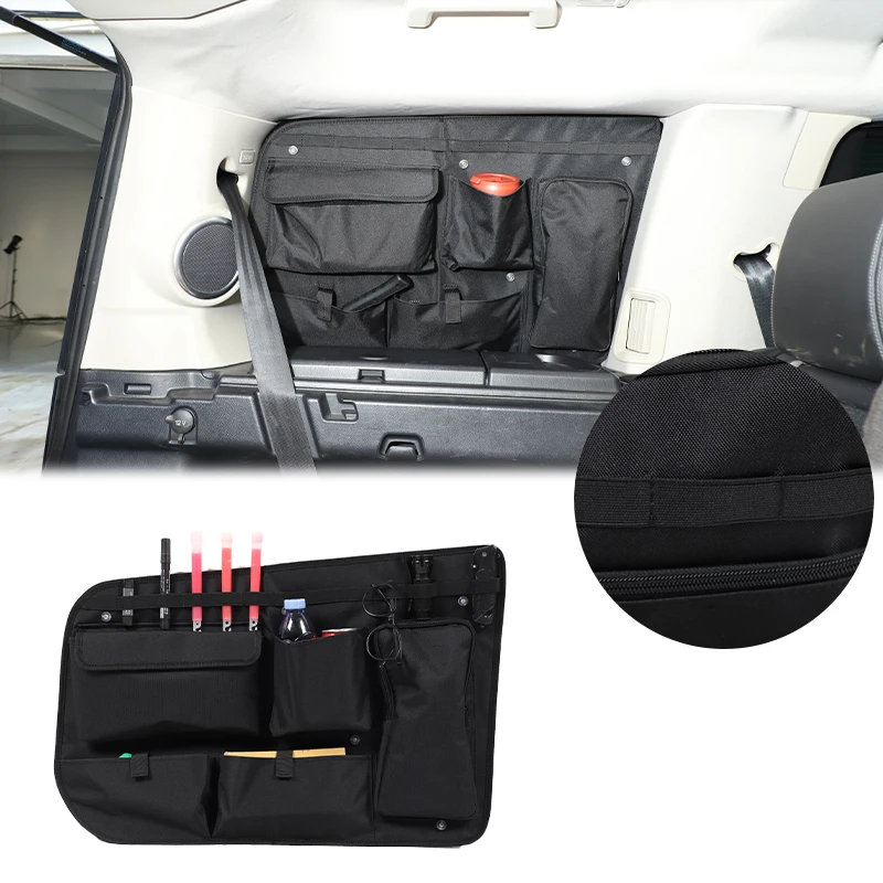 Rear Quarter Window Storage Bag Organizer Side Window Storage Box Car Trunk Box For Land Rover Discovery 4 LR4 L319 2010-2016