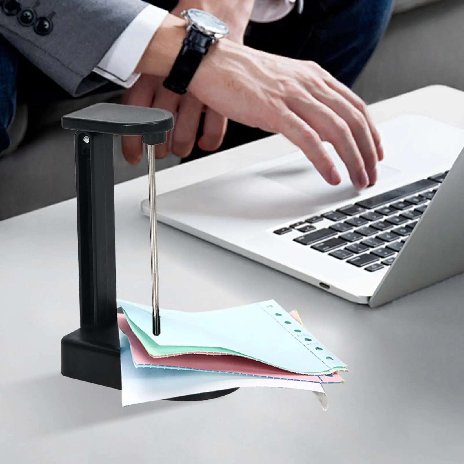 Receipt Holder Stabber Restaurant Bill Holder For Desktop Non-slip Paper Note Storage Stand Compact Check Stub Organizer For