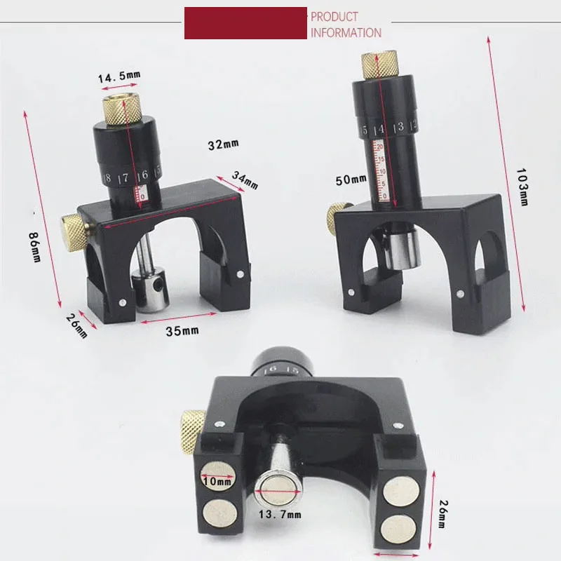 2Pcs Precision Magnetic Planer Knife Setting Jig Planer Blade Height Calibrator Woodworking Planer Knife Setting Tool