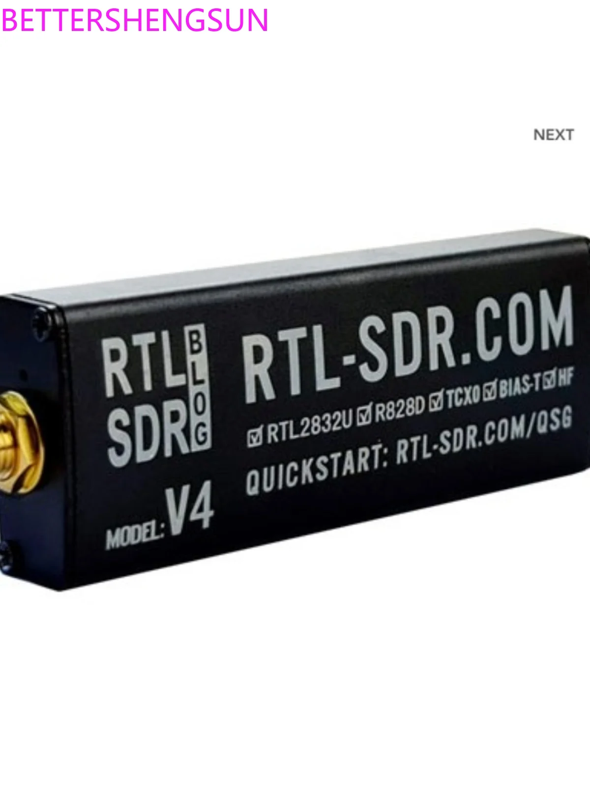 

RTL-SDR V4 R828D RTL2832U 1PPM Original Software Radio Receiver SDR