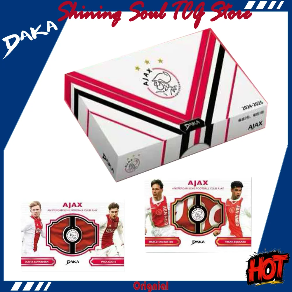 Genuine Daka 202425 season AMSTERDAMSCHE FOOTBALL CLUB AJAX Collection Card Bergkamp Weghorst Van Basten Van Der Sar Player Card