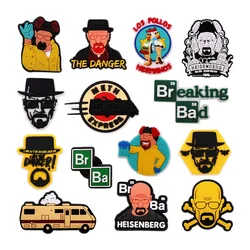 1 Pcs Classic Hot TV Series Breaking Bad PVC Shoe Charms Sandals Decorations Accessories for Clogs Buckle Unisex Party Gifts