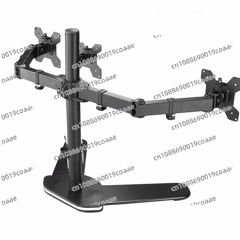 Fully Adjustable Triple Arm LCD LED Monitor Stand Desk Mount Bracket for 13"-27" Screens 180 Pull Out Swivel Arm ML6463
