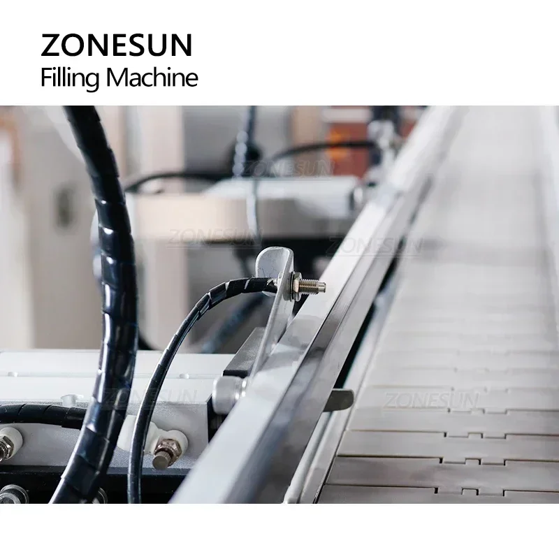 ZONESUN ZS-VTFM1 آلة تعبئة مؤازرة مقاومة للانفجار مكونة من 6 رؤوس لخط تعبئة زجاجات الكحول والمطهر ومستحضرات التجميل