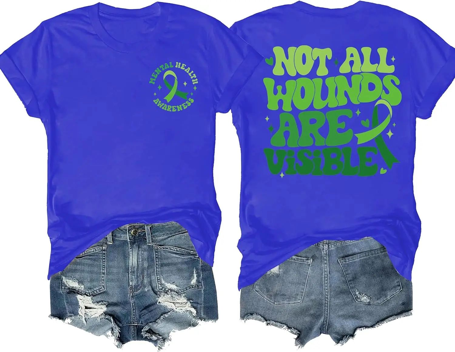 Футболка с надписью «не все раны», футболка для учителей специального образования, рубашка для информирования о психическом здоровье