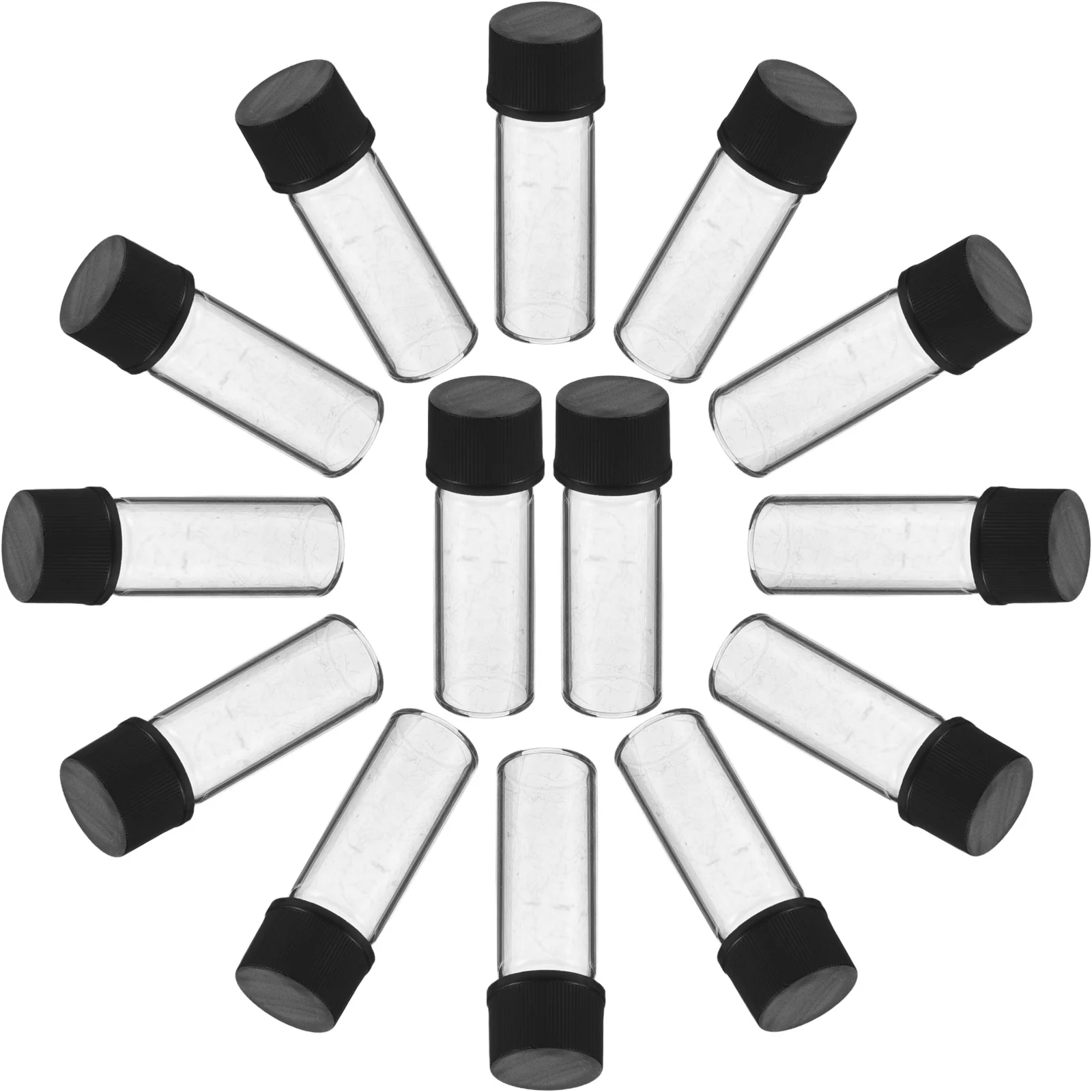 

100Pcs 2ml Clear Glass Vials Screw Caps Leak-Proof Mini Sample Bottles for Essential Oils Perfume Cosmetics Travel