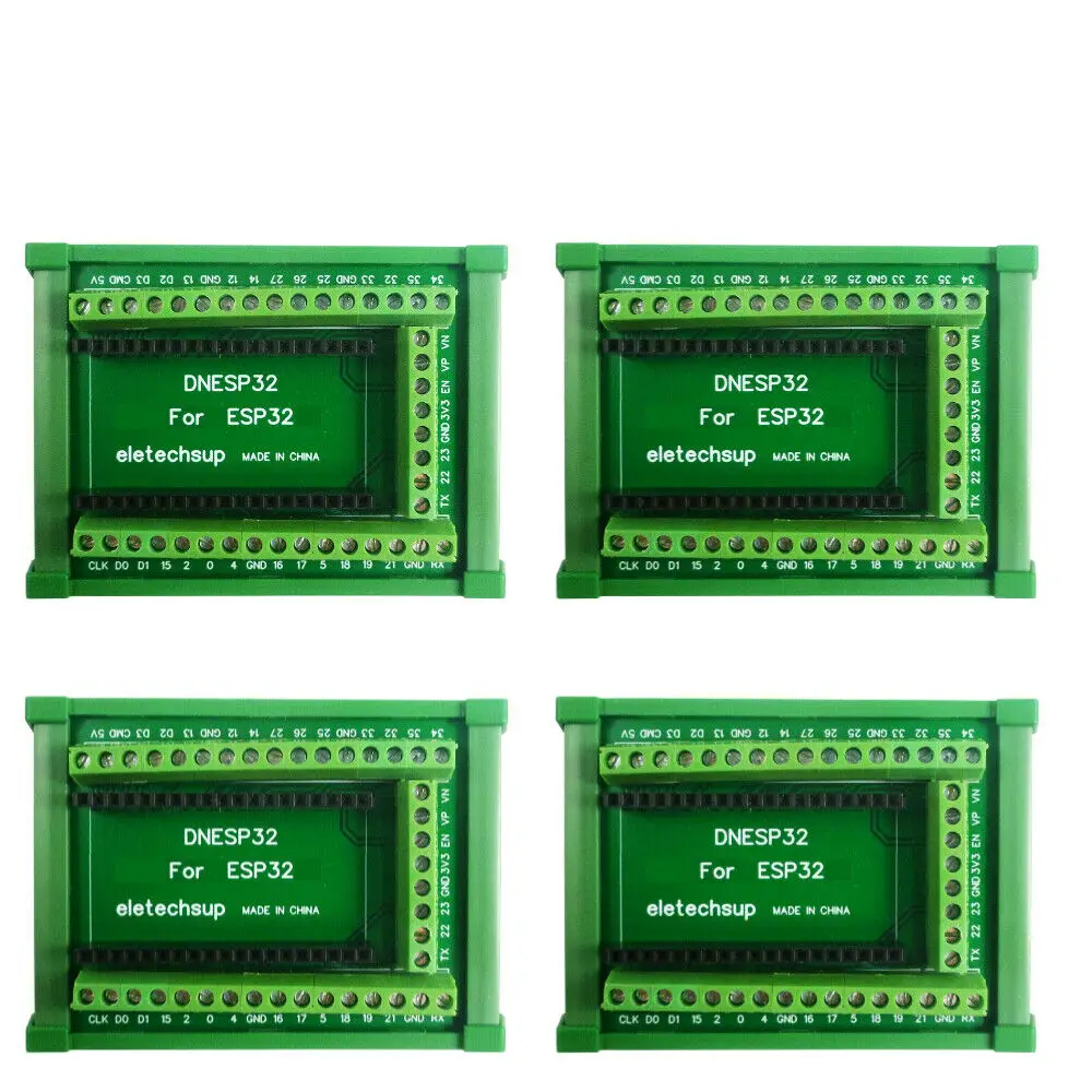 

DIN Rail Mount Screw Expansion for ESP32S ESP-WROOM-32 Development Board