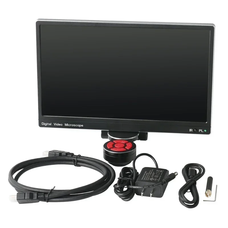 1080P 4K 38MP HDMI USB WIFI 11.6 inch LCD Display Integration System Monitor Measurement Industry Video Microscope Camera 1X~16X