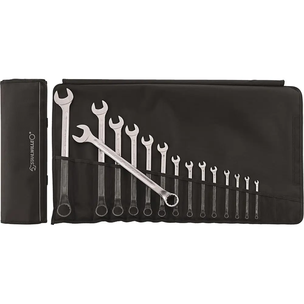 

15-Piece High-Performance Chrome-Alloy-Steel Spanner Set, 6.0-32mm Range, Open-Box, Made in Germany