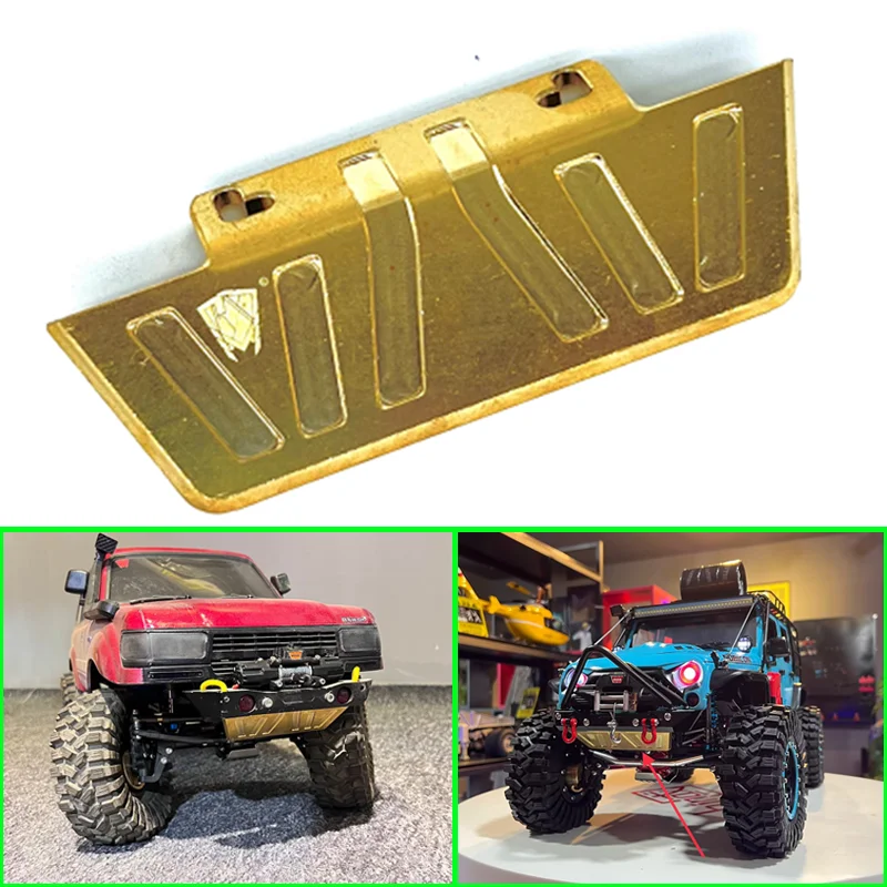 

Metal Brass Counterweight Front Bumper Guard for 1/10 RC Crawler Car Traxxas TRX4 Defender TRX6 AXIAL SCX10 II 90046 RC4WD D90