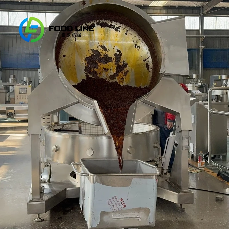 Factory Supply Industrial Automatic Cooking Kettle with Agitator Commercial Mixer for Sweet Chili Sauce Processing Customized
