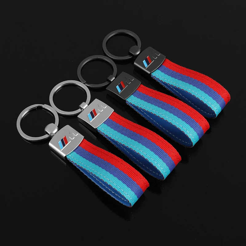 Luxury Leather Car Emblem Carving Key Keyring Key Chain For BMW M Sport E36 E34 F31 F10 F20 F40 M3 M4 M5 F48 E46 E60 E90 E91 E3 - view 2