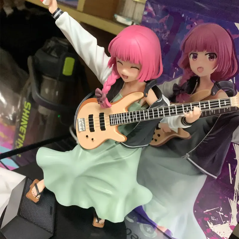 

Anime Figures Kikuri Hiroi Bassist Kikuri Hiroi Action Figure Cute Girl PVC Model Desktop Decoration Collection Doll Toys Gifts