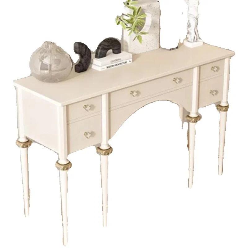 

Французский ретро-прикрас из цельного дерева, прихожая, перегородка, американский свет, роскошный входной шкаф