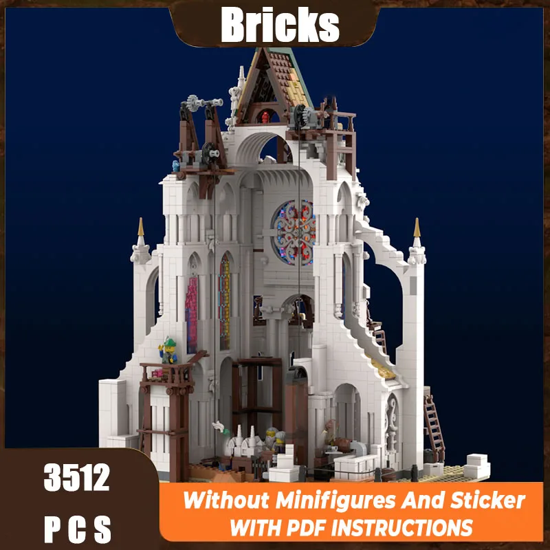 

Новые строительные блоки Moc, модели зданий, средневековые модули строительной площадки, строительные блоки, подарки, детские игрушки, набор для сборки «сделай сам»