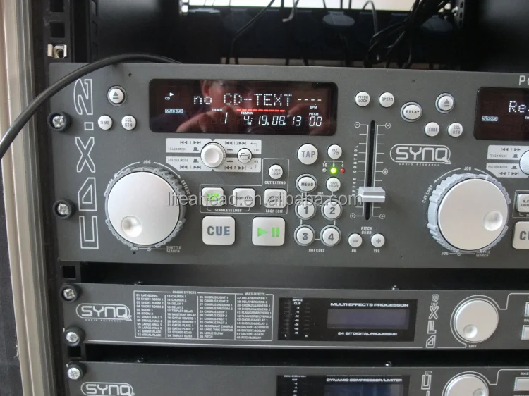 Clube e Palco Double Deck CD MP3 Player, CDX-2 SYNQ