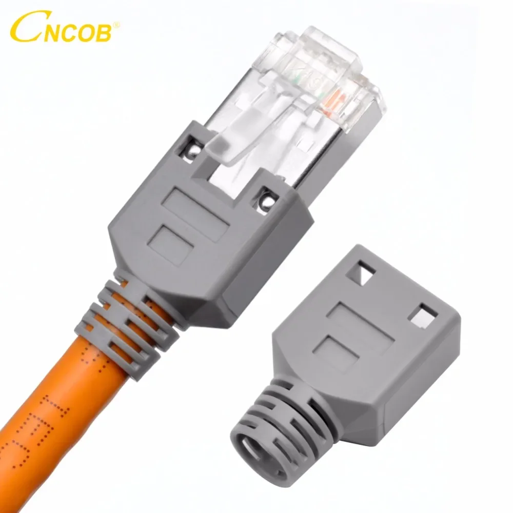 CNCOB rj45 Ethernet Tail Clip Connector Special Protective Case - Cable Crystal Head Protective Collar Claw Aperture: 6.3mm