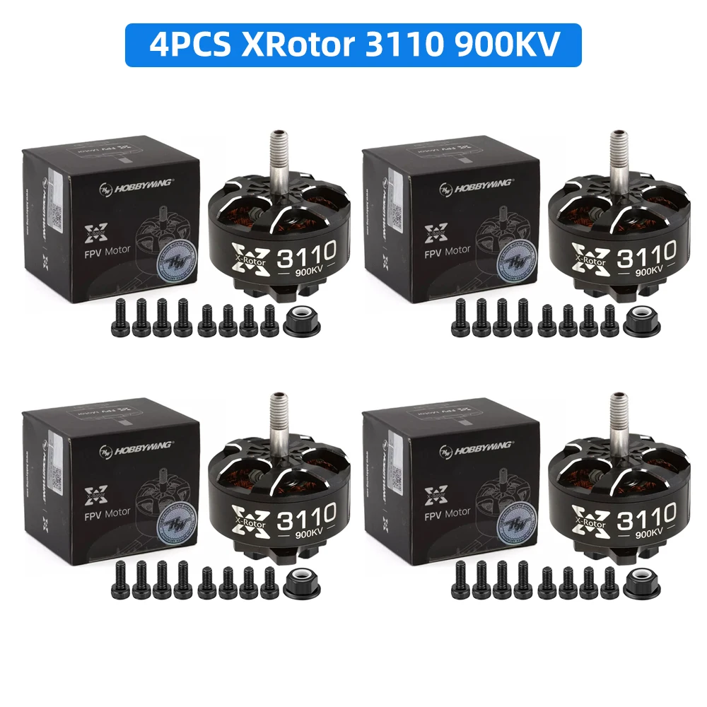 4 stks Hobbywing XRotor 3110 3115 6 S Borstelloze Motor 900/1050/1150KV voor FPV Freestyle 9 inch 10 inch Lange Afstand Drones Quadcopter