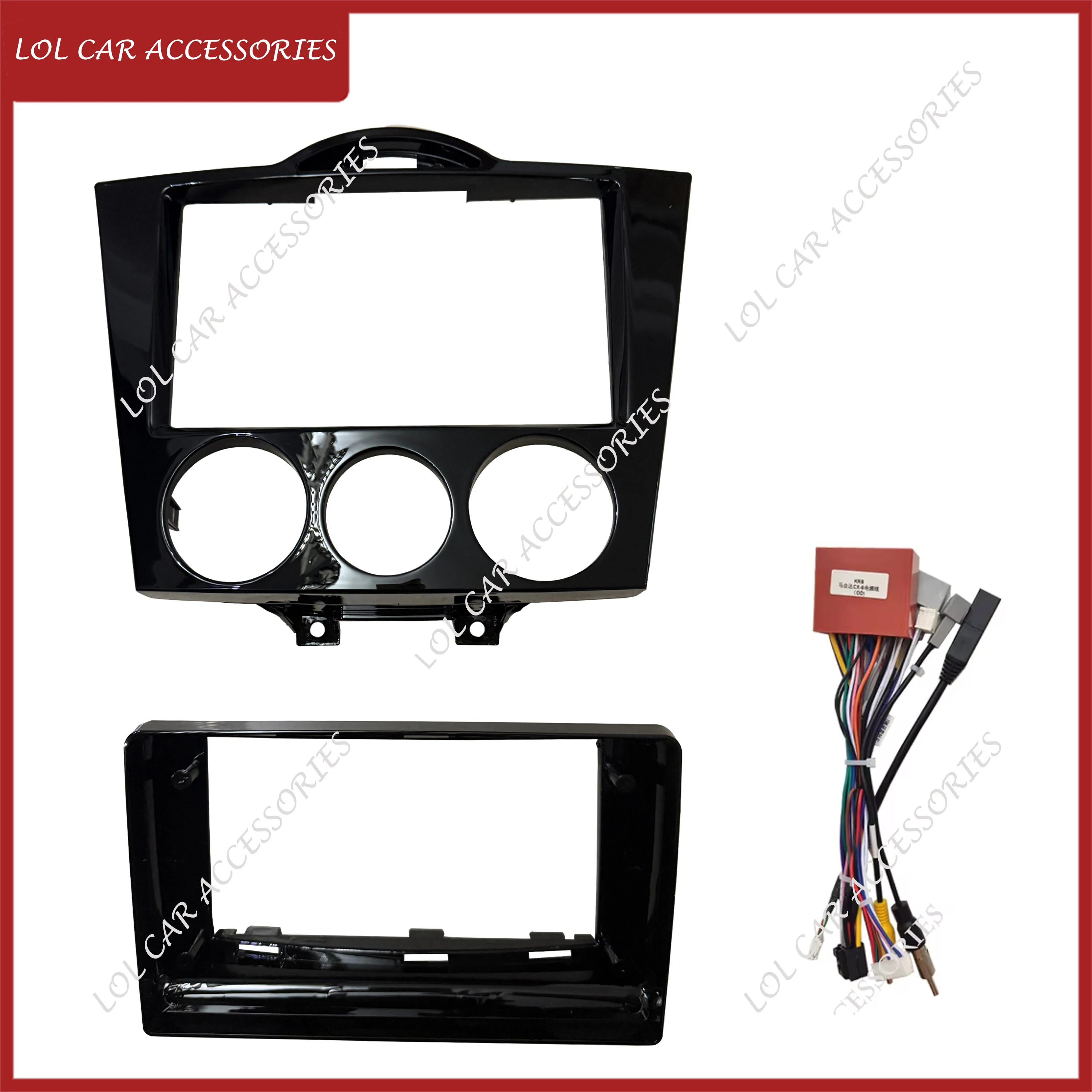 9 INCH Car Accessories Fascia For Mazda RX-8 RX8 2003-2008 Android MP5 Player Install 2 Din Head Unit Stereo Dash Panel Frame