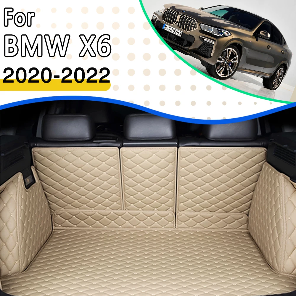 Car Mats For BMW X6 G06 MK3 2020 2021 2022 Waterproof Protective Pad Accesorios Auto Alfombrilla Coche Trunk Mat Car Accessories