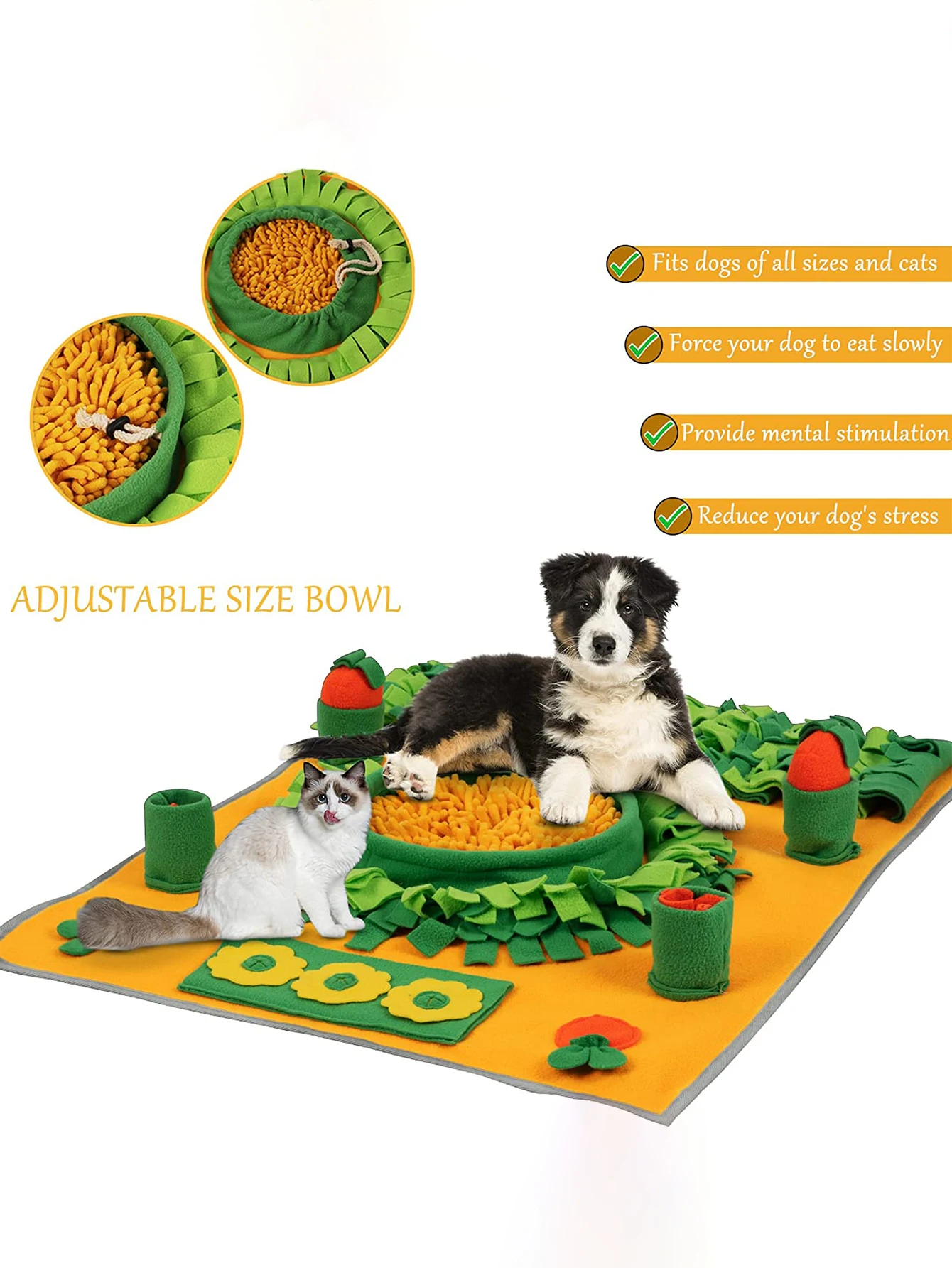 Dog Sniff Mats for Stress Relief,   Encourages Natural Foraging Skills, Keeping Dog  Interactive.