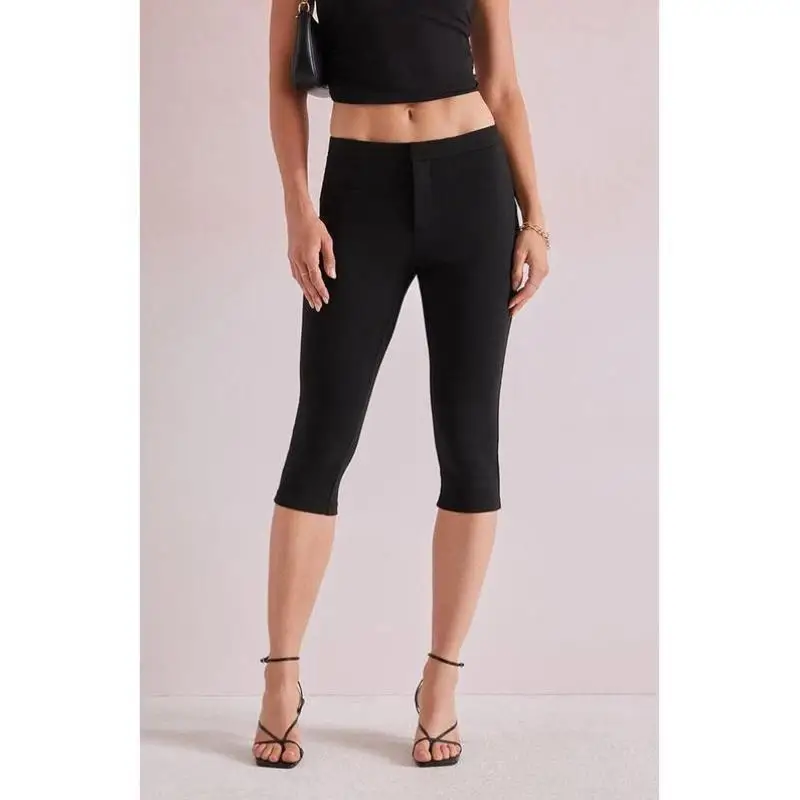 

Men's Casual Capri Pants High Waist Straight Leg Korean Sle Neutral High Quali Fabric Unbranded Faionable Casual Trousers