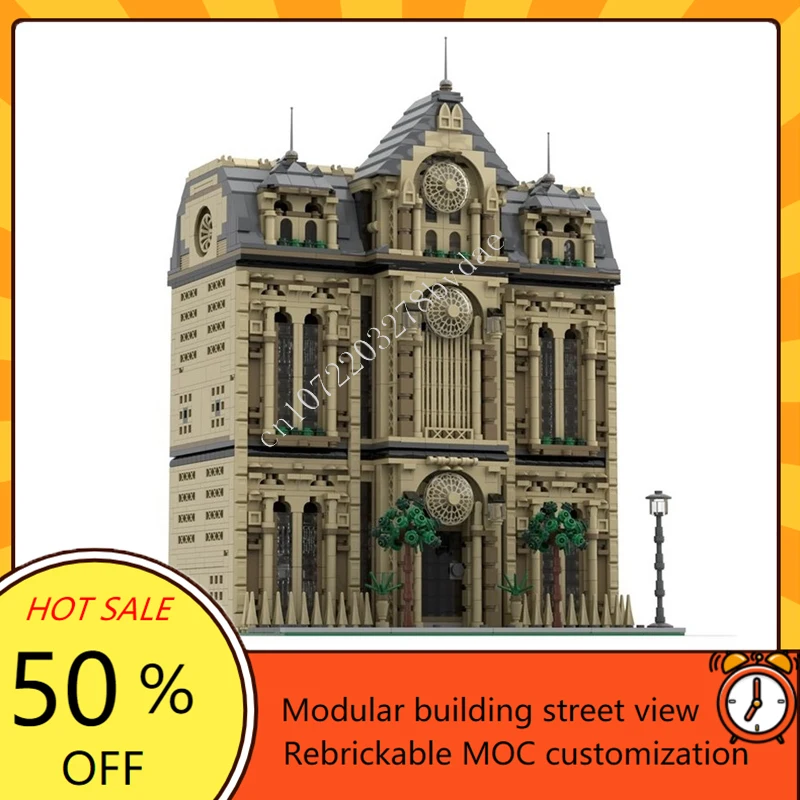 

3987 шт., модульная MOC, креативная модель с видом на улицу, пазлы на заказ, архитектура, сделай сам, образование, сборная модель, игрушки, подарки