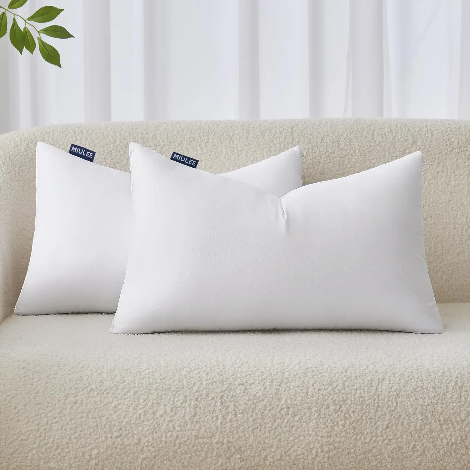 

12x20 Inches Pillow Inserts Pack of 2, Decorative Throw Pillow Inserts for Couch