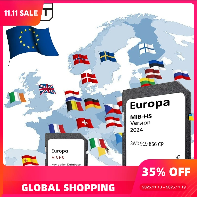 

for Audi A345 S345 RS345 Q25 SQ25 RSQ25 Vehicle GPS SD Card 16GB Navigation MHS2 MIB-HS System Software Update Eu UK 2024 map