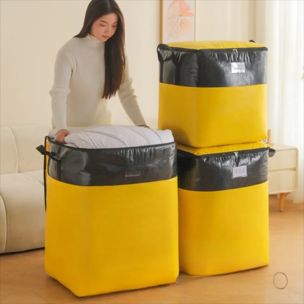 Sac de déménagement de grande capacité, sac de rangement pour bagages, durable et multifonctionnel, sac de rangement pour vêtements et couettes, imperméable et anti-poussière.