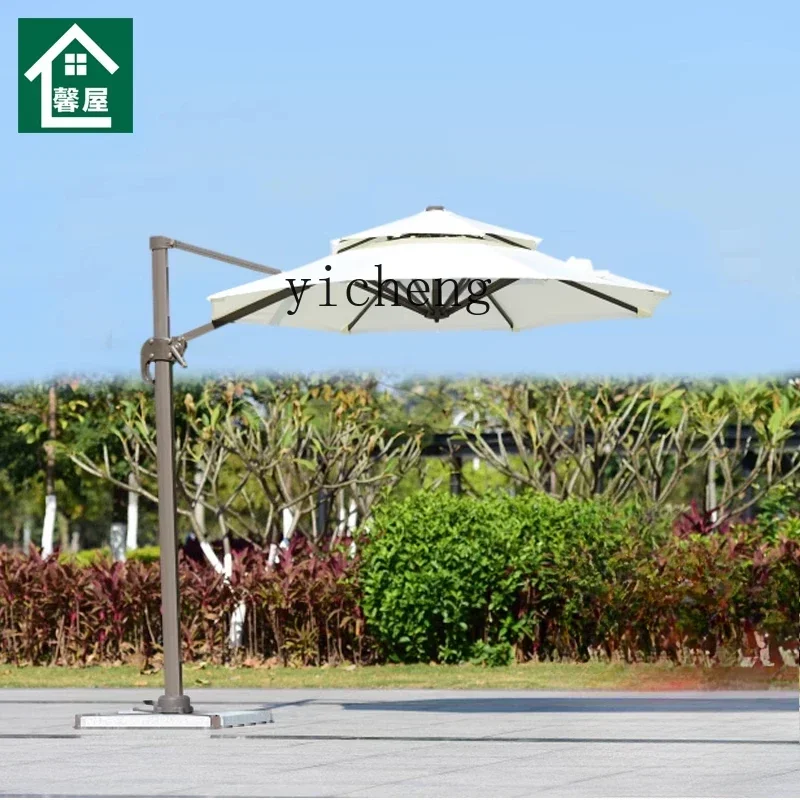 HYS cafe parasol, outside the commercial street stall round Roman umbrella advertisement can print LOGO outdoor umbrella